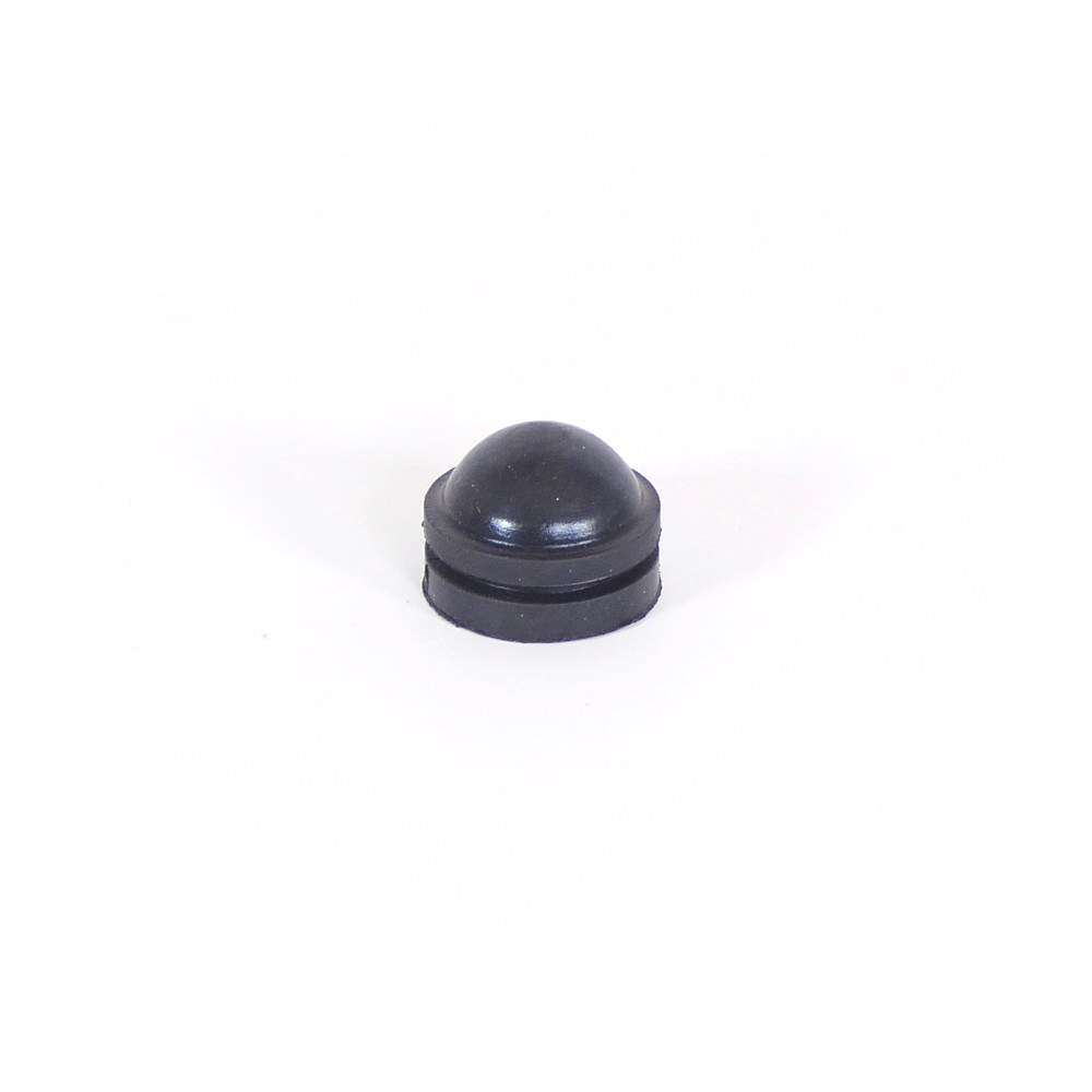 Pushbutton, black rubber