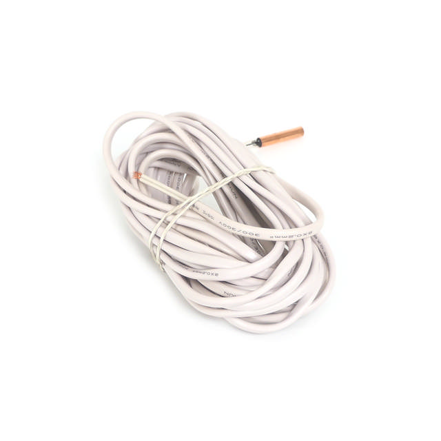 Sensor with metal housing, 5m white cable