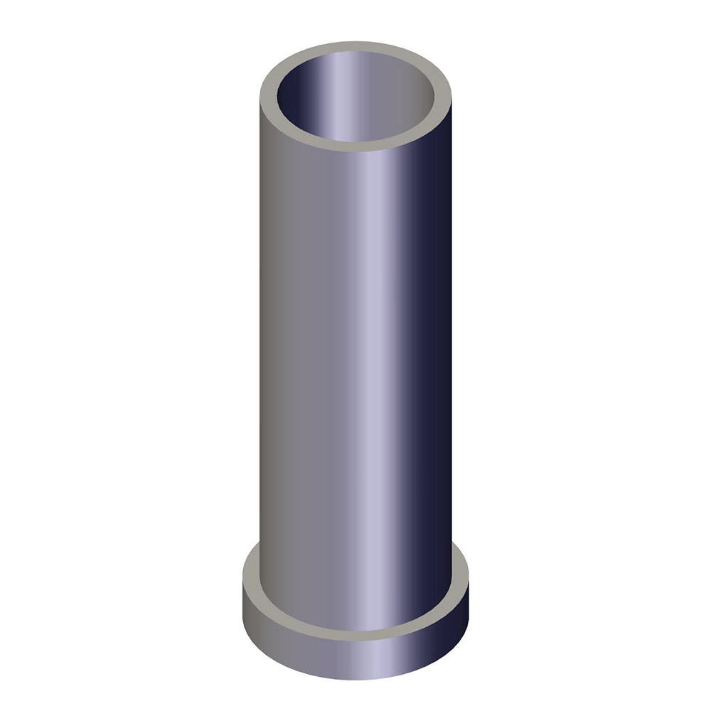 Afstandsbøsning, rustfri stål, ø10/ø8,2 x 33mm