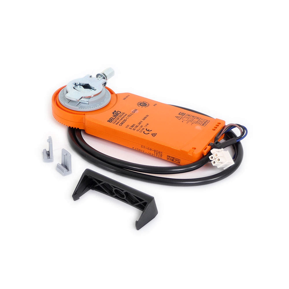 Spjældmotor, 230 V AC, 800mm kabel
