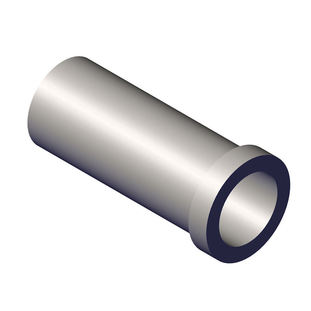 Distance bushing, ø10/8.2 x 26mm, stainless steel