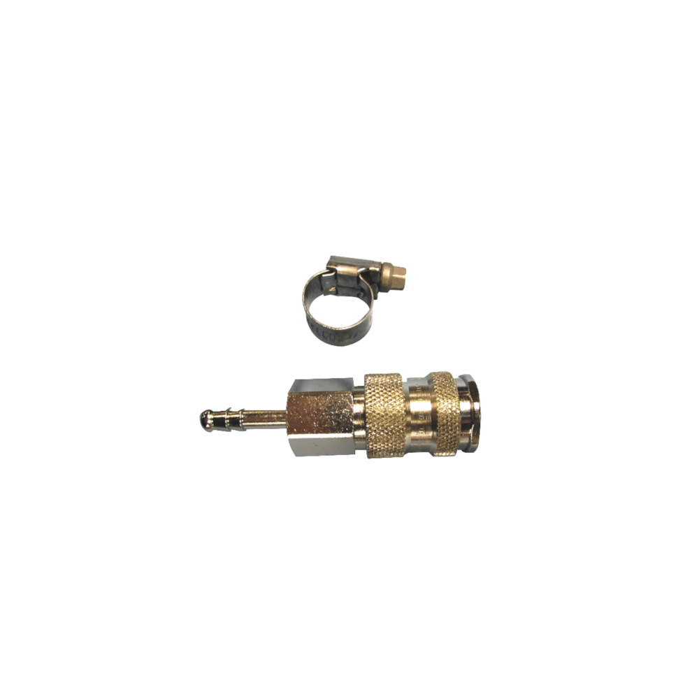 Fuel lance snap coupling with tube connection
