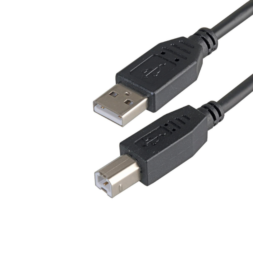 USB 2.0 kabel, USB-A male / USB-B, lenght 3 m