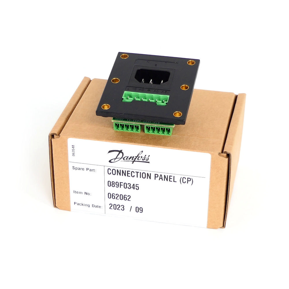 089F0345 - Connector panel, CP: IEC plug