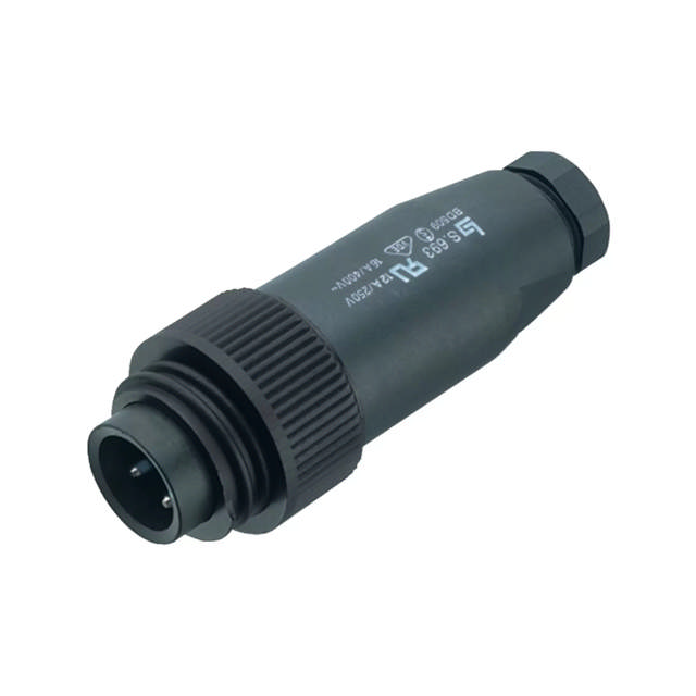 Stecker, männlich, 4-polig für Kabel, Binder
